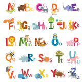 Animal Alphabet Wall Stickers (Small)