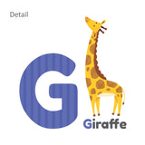 Colourful Animal Alphabet Wall Stickers (Small)