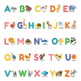 Colourful Animal Alphabet Wall Stickers (Small)