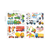 The Transports Nursery Kids Wall Stickers For Boys (Small)