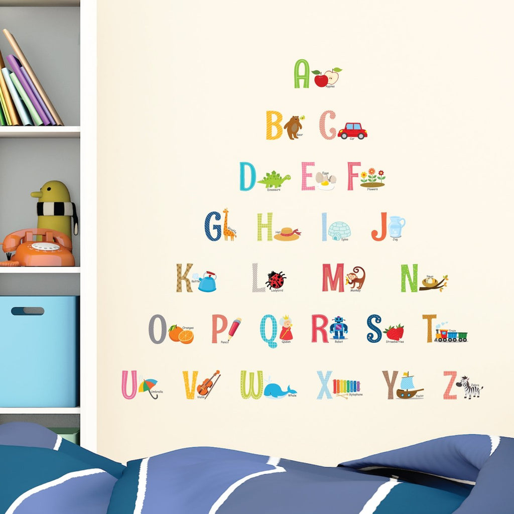 Alphabet Wall Stickers (Small) - DECOWALL