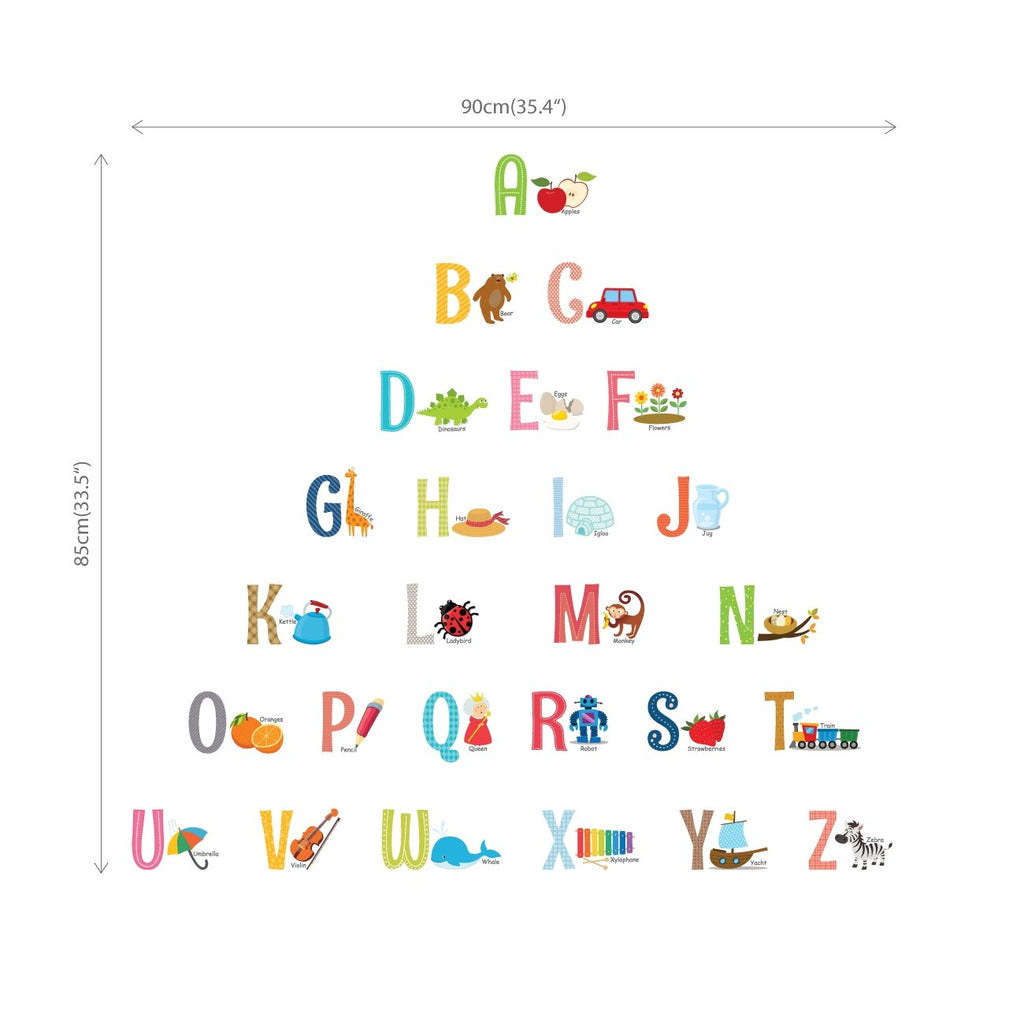 Alphabet Wall Stickers (Small)
