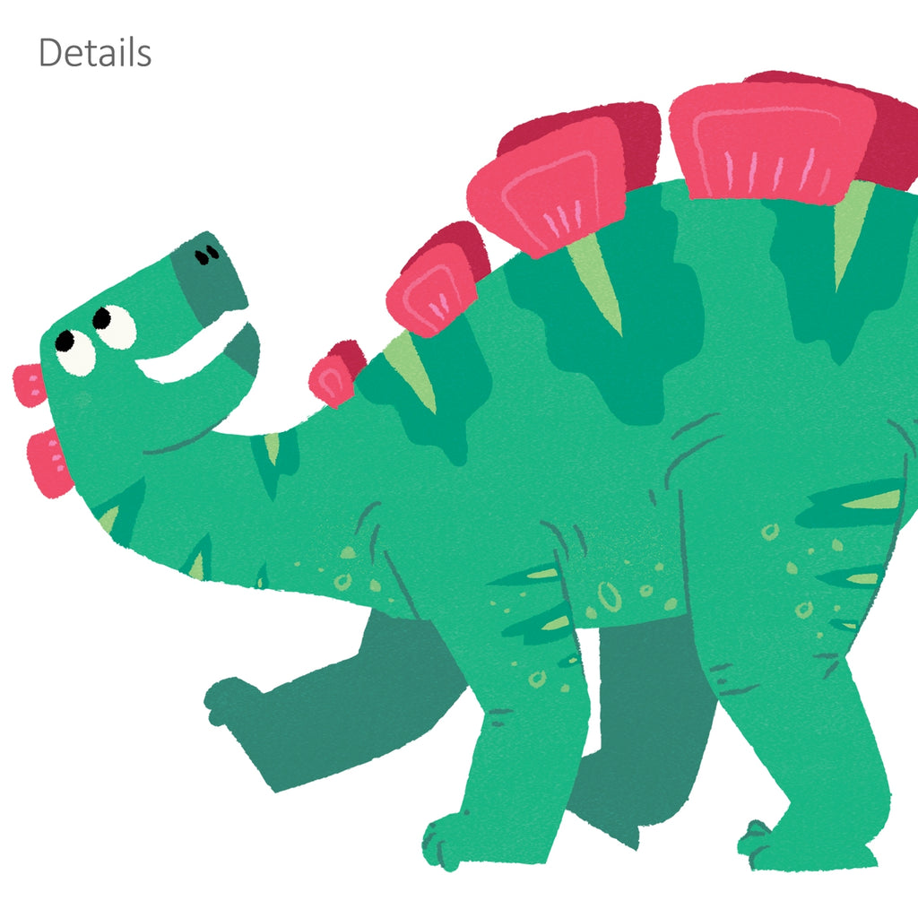 Colourful Dinosaur Wall Stickers B (Small)