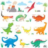 Colourful Dinosaur Wall Stickers B (Small)