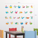 A-Z Dinosaur Alphabet Wall Stickers (Small) - DECOWALL