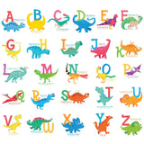 A-Z Dinosaur Alphabet Wall Stickers (Small) - DECOWALL