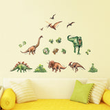 Watercolour Dinosaur Wall Stickers