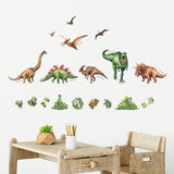 Watercolour Dinosaur Wall Stickers