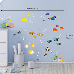 Coral Reef Fish Wall Stickers (Small)