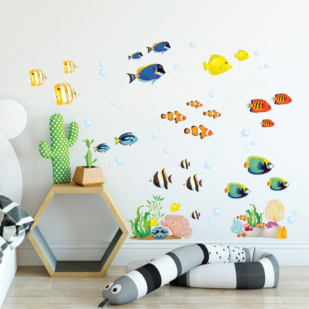 Coral Reef Fish Wall Stickers (Small)