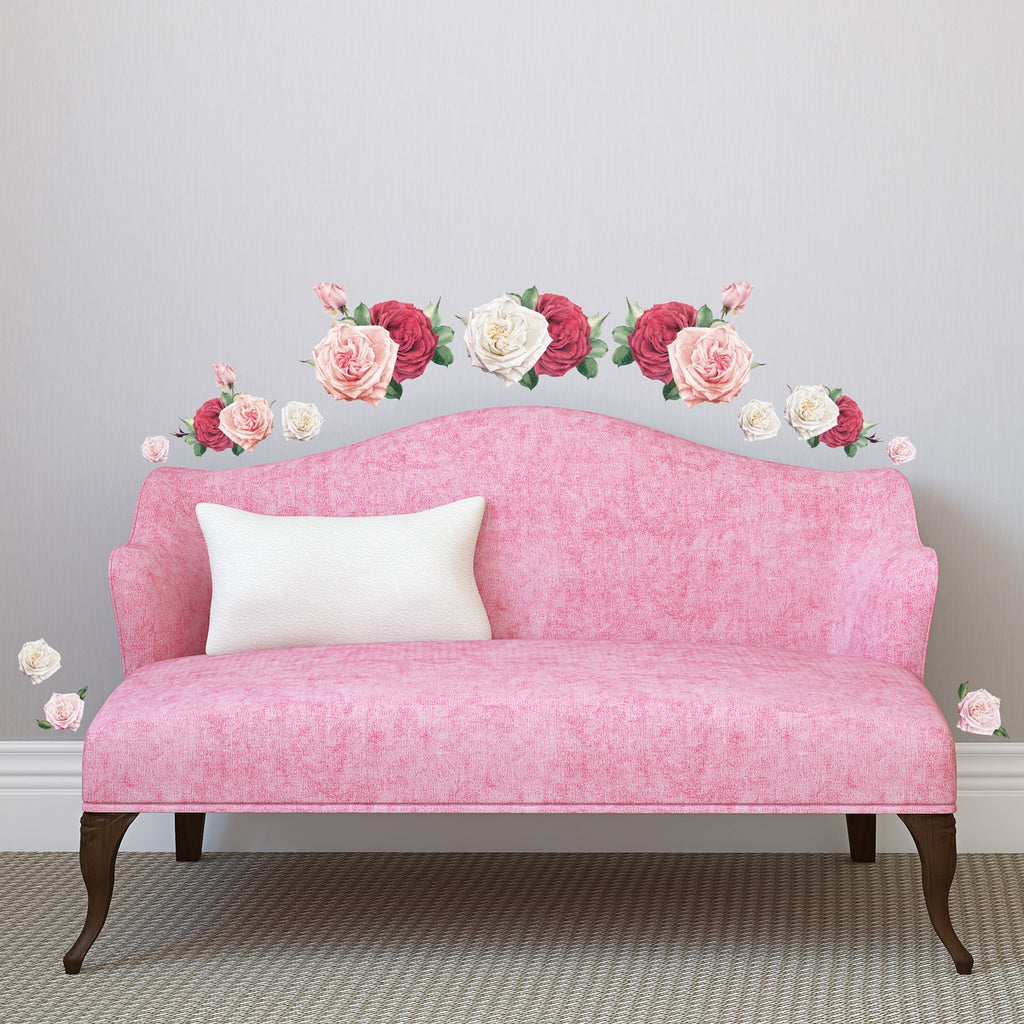 Watercolour Rose Wall Stickers