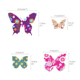 38 Colourful Butterflies Nursery Wall Stickers - DECOWALL