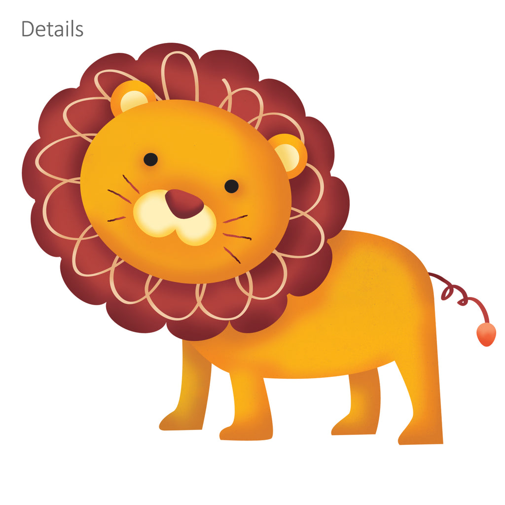 Wild Jungle Animals Wall Stickers