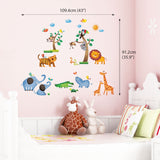 Wild Jungle Animals Wall Stickers