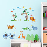 Wild Jungle Animals Wall Stickers