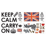 Keep Calm & Carry On with Union Jack Wall Stickers