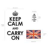 Keep Calm & Carry On with Union Jack Wall Stickers