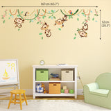 Monkeys on Vine Wall Stickers