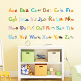 Watercolour Animal Alphabet Wall Stickers (Small)