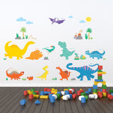 Colourful Dinosaur Wall Stickers A