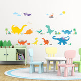 Colourful Dinosaur Wall Stickers A