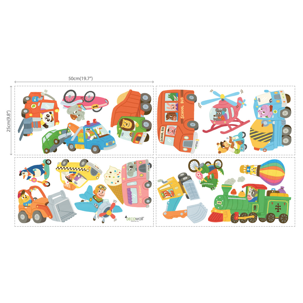 Animal Transports Wall Stickers