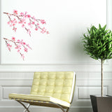 Watercolor Cherry Blossoms Wall Stickers