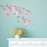 Watercolor Cherry Blossoms Wall Stickers