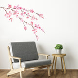 Watercolor Cherry Blossoms Wall Stickers