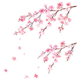 Watercolor Cherry Blossoms Wall Stickers