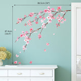 Watercolor Cherry Blossoms Wall Stickers