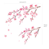 Watercolor Cherry Blossoms Wall Stickers