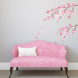 Watercolor Cherry Blossoms Wall Stickers