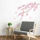 Watercolor Cherry Blossoms Wall Stickers