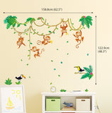 Monkeys In Jungle Wall Stickers - DECOWALL