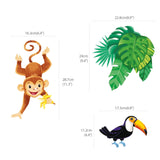 Monkeys In Jungle Wall Stickers - DECOWALL