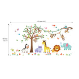 Forest Animals Tree Wall Stickers