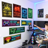 DECOWALL Neon Gaming Posters Wall Stickers (SG2-2602)