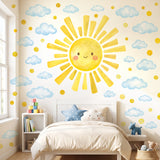 DECOWALL Sun and Cloud Wall Stickers (SG4-2610)