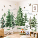 DECOWALL Watercolour Forest Tree Wall Stickers (SG4-2606)