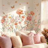 Boho Large Flowers Wall Stickers