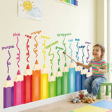 Educational Pencil Crayons Wall Stickers (SG2-2417)