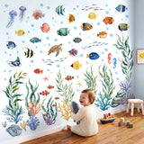 DECOWALL Tropical Fish Coral Ocean Nursery Wall Stickers (SG3-2614)