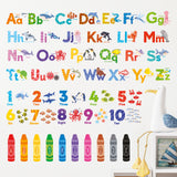 Sea Animals Alphabet Numbers Colour Wall Stickers