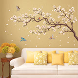 White Cherry Blossom Wall Stickers