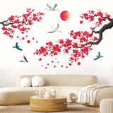 Ink-and-wash painting of flowers Wall Stickers