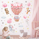 Animal, Hot air balloon, Balloons Wall Stickers