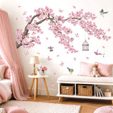 Flower tree and Cage Wall Stickers