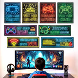DECOWALL Neon Gaming Posters Wall Stickers (SG2-2602)