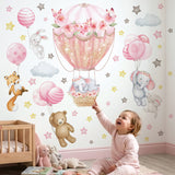 Animals Hot Air Balloon Wall Stickers (SG2-2408)